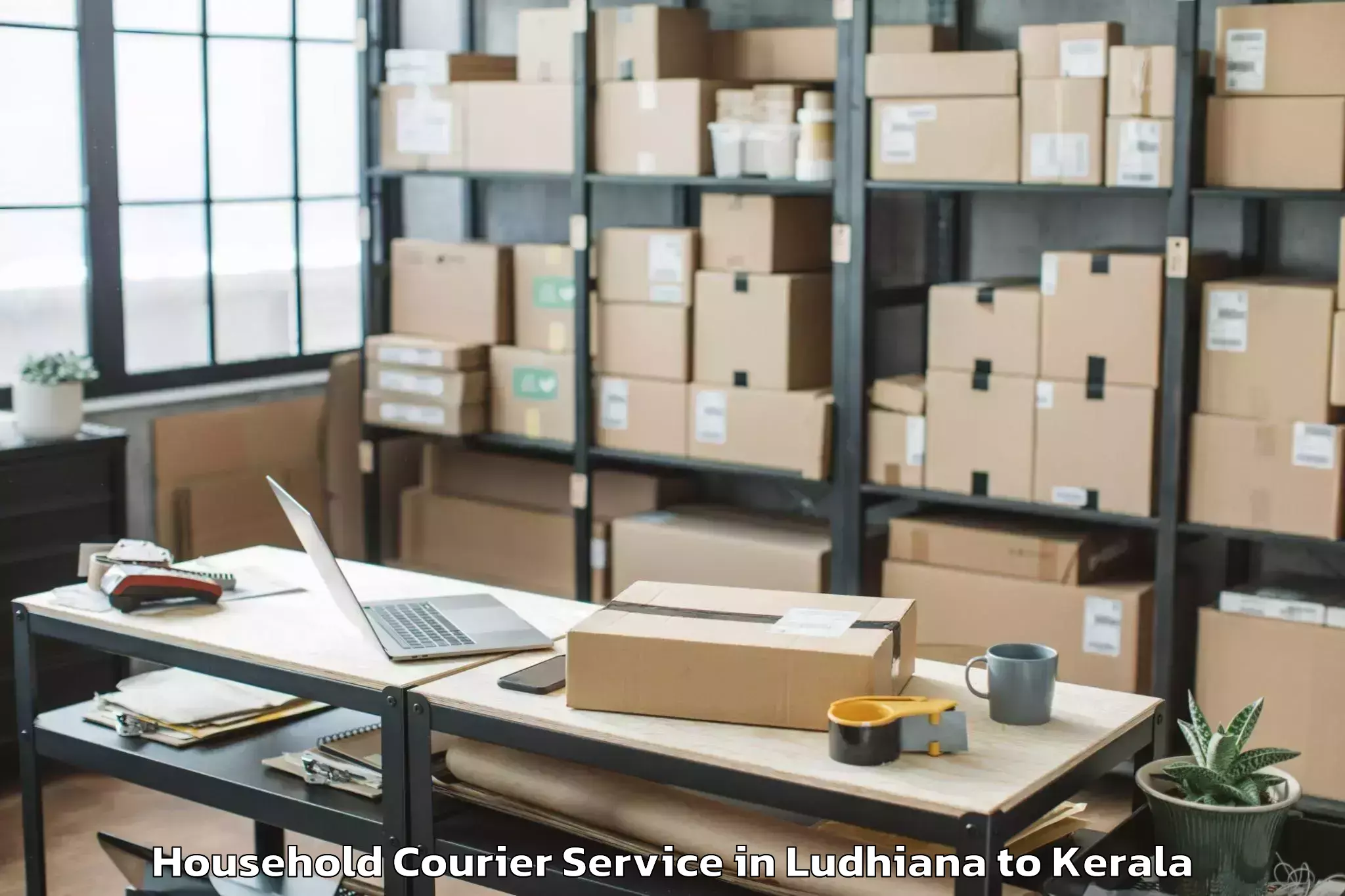 Trusted Ludhiana to Sreekandapuram Household Courier